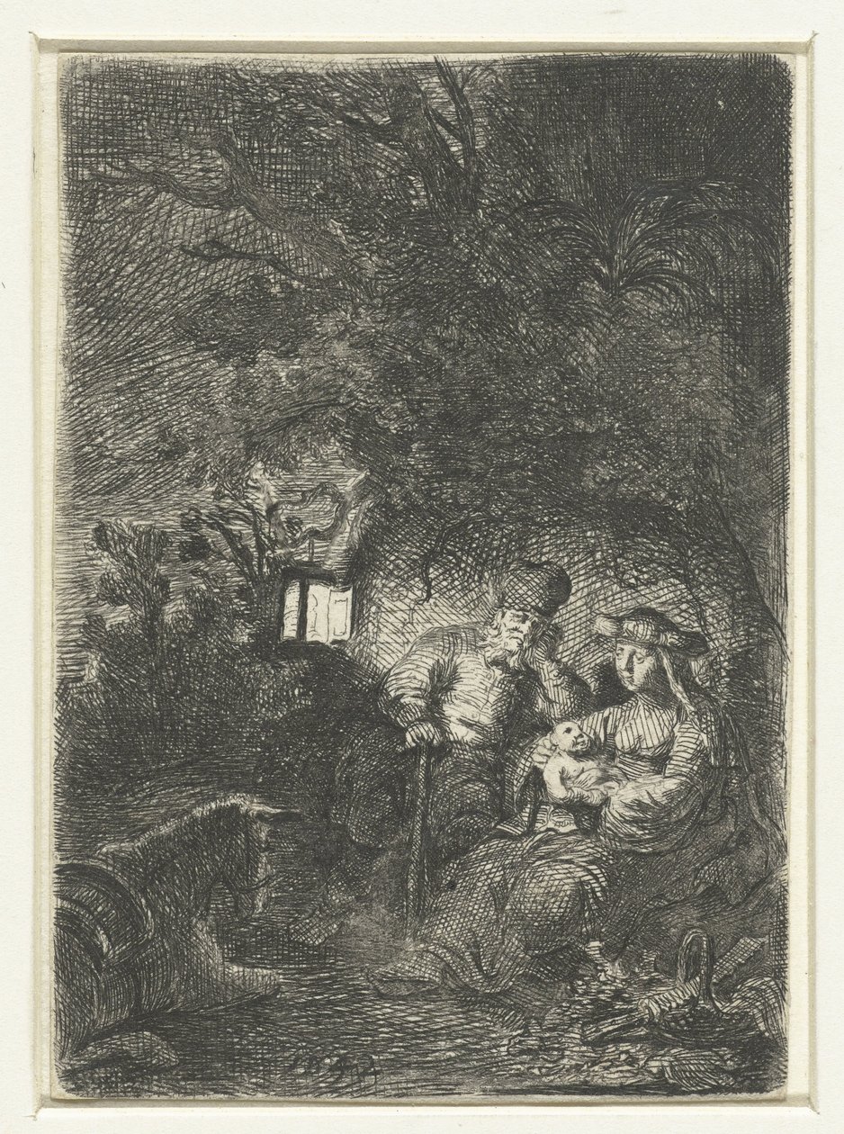Rest on the Flight into Egypt tekijältä Jan van Noordt