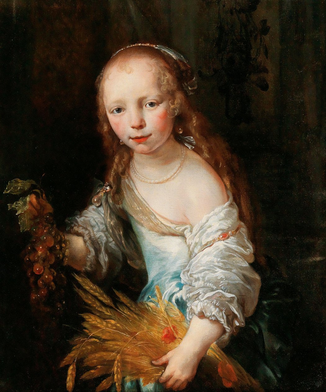 Nuoren tytön muotokuva Ceresina, c. 1670. tekijältä Jan van Noordt
