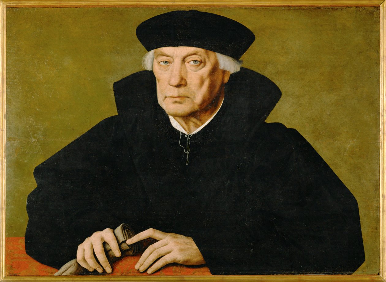 Jan II Carondelet, valtiomies, Parman Margareten (keisari Kaarle V:n tytär) neuvonantaja ... tekijältä Jan van Scorel