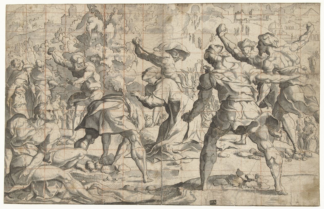 Lapidació de Stephanus Finnish tekijältä Jan van Scorel