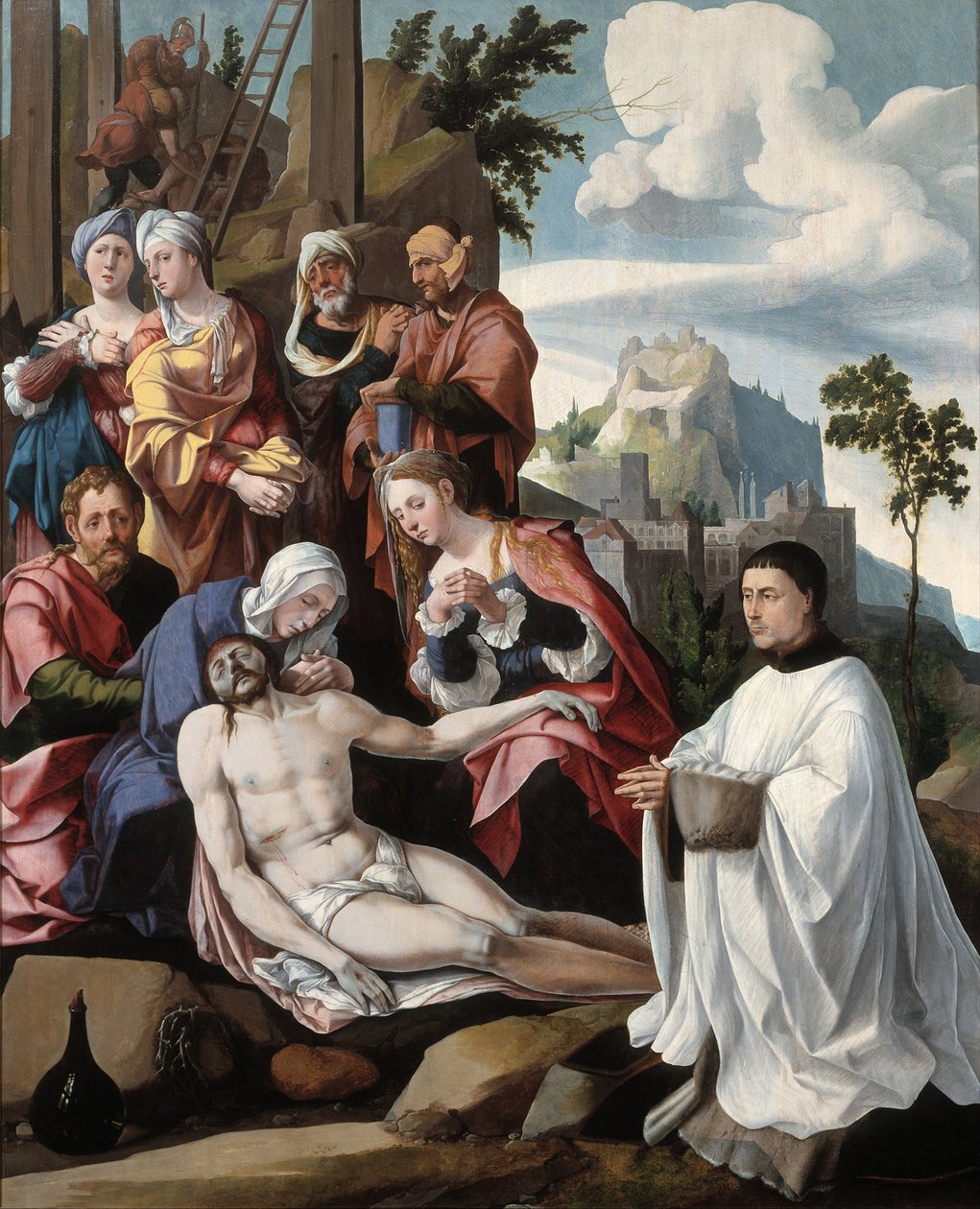Valituslaulu Kristuksesta lahjoittajan kanssa, n. 1535 tekijältä Jan van Scorel