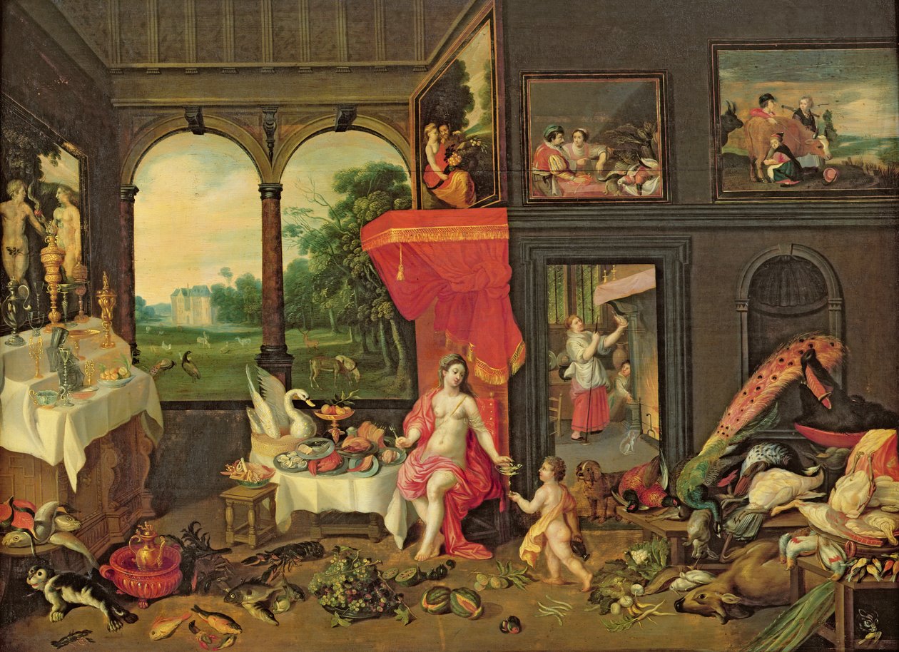 Maun allegoria tekijältä Jan van and Balen, Hendrik van Kessel