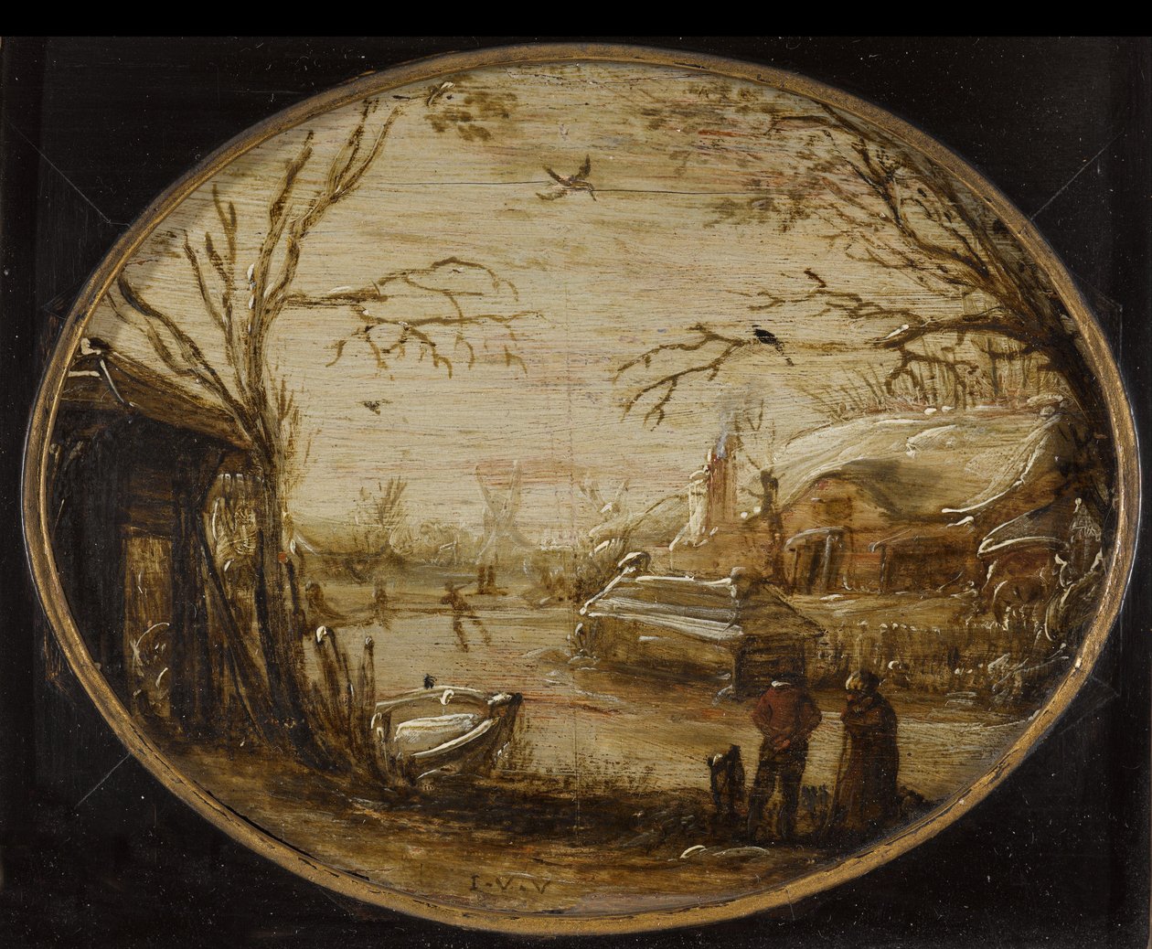 Talvimaisema tekijältä Jan van de Velde (II) (attributed to)