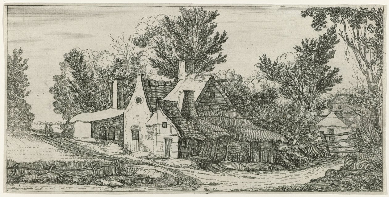 Maisema maatiloilla tekijältä Jan van de Velde (II) (manner of)