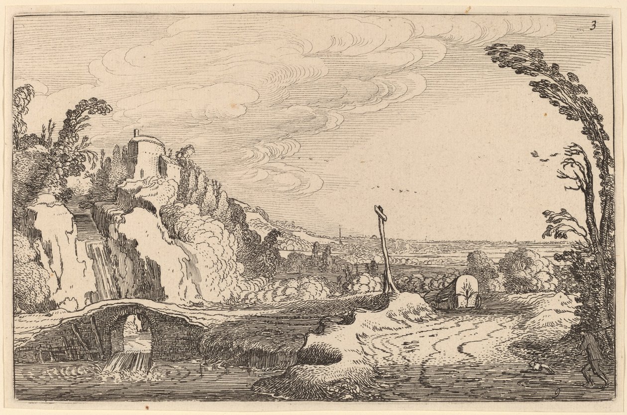Kaskadi kivisillan alla tekijältä Jan van de Velde II