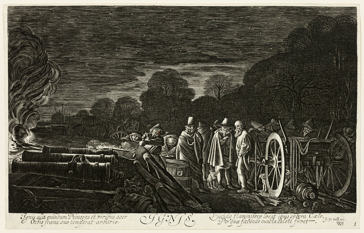 Tuli, levy neljä, Neljä elementtiä tekijältä Jan van de Velde II