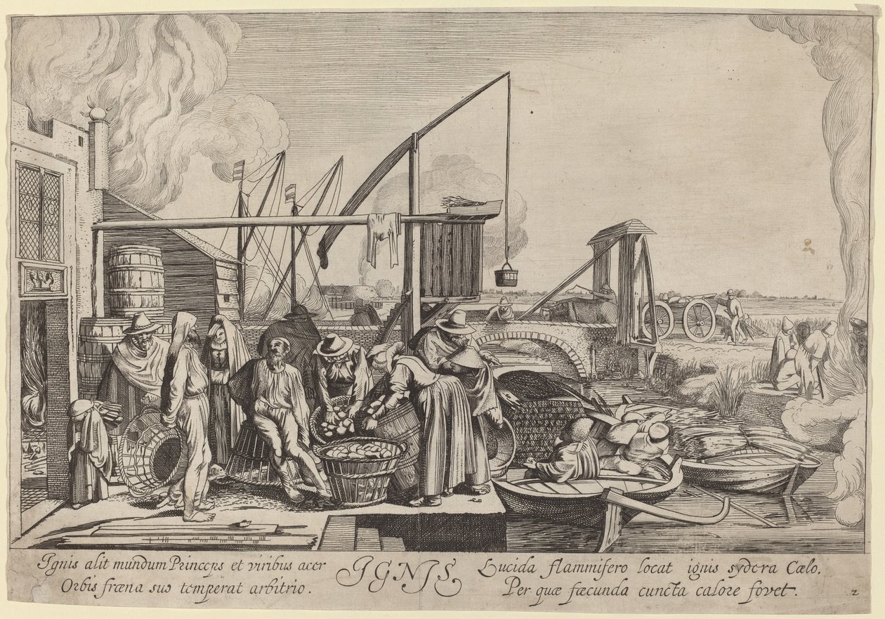 Ignis (Tulo) tekijältä Jan van de Velde II, after Willem Buytewech