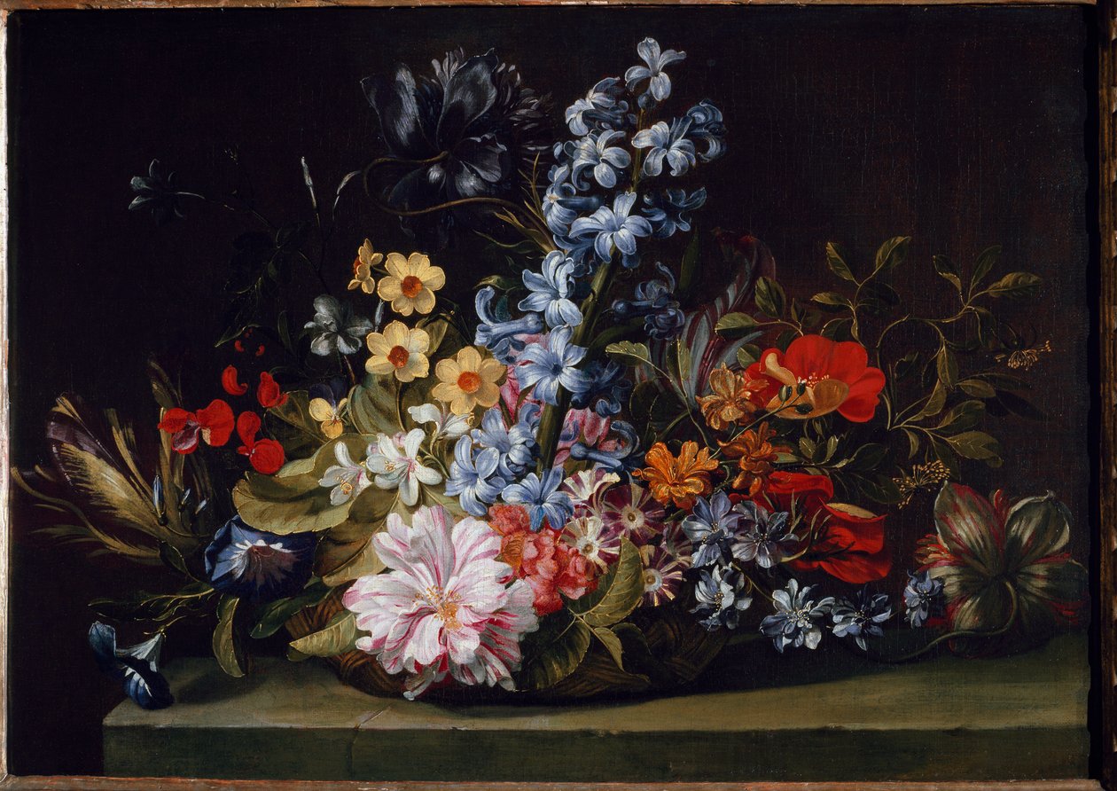 Kukkakori (maalaus tekijältä Jan van den Hecke