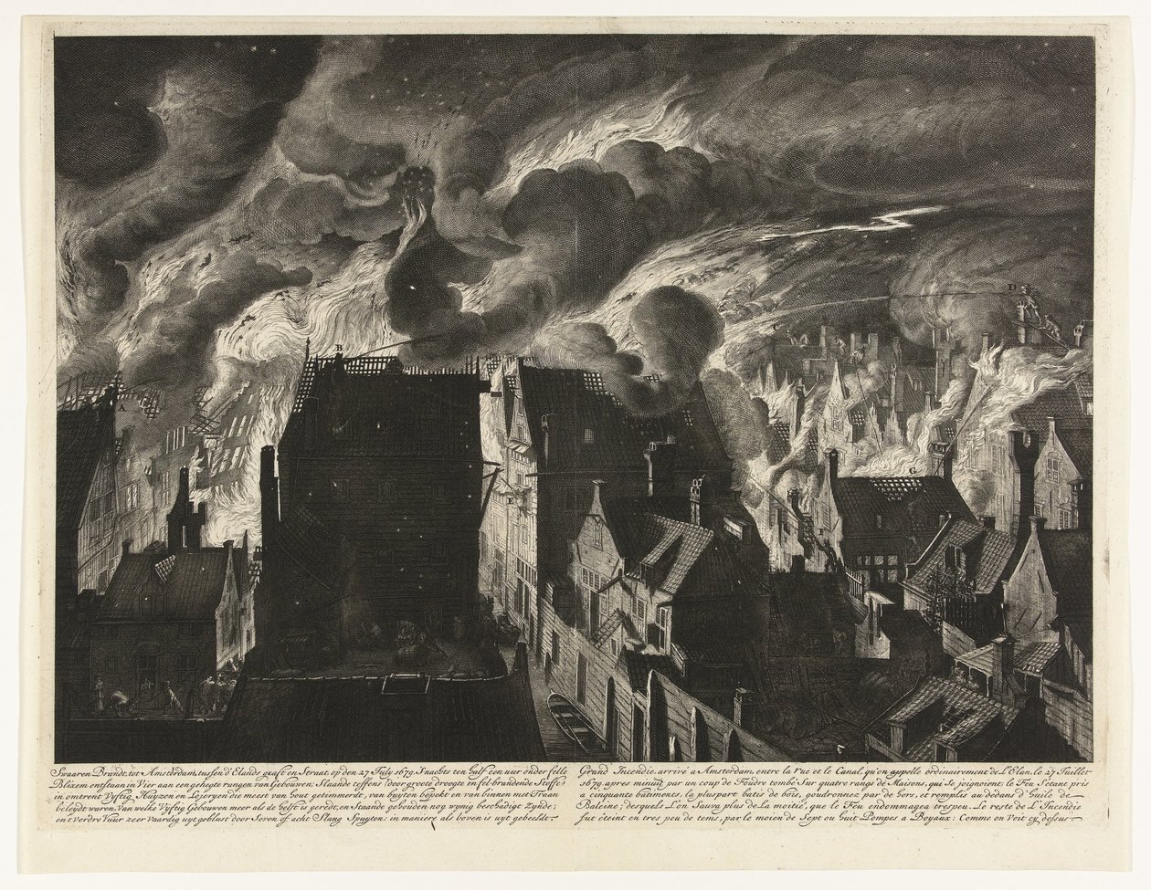 Elandsgrachtin raskaan tulipalon sammuttaminen, 1679 Swaaren palaa Amsterdamiin, d
