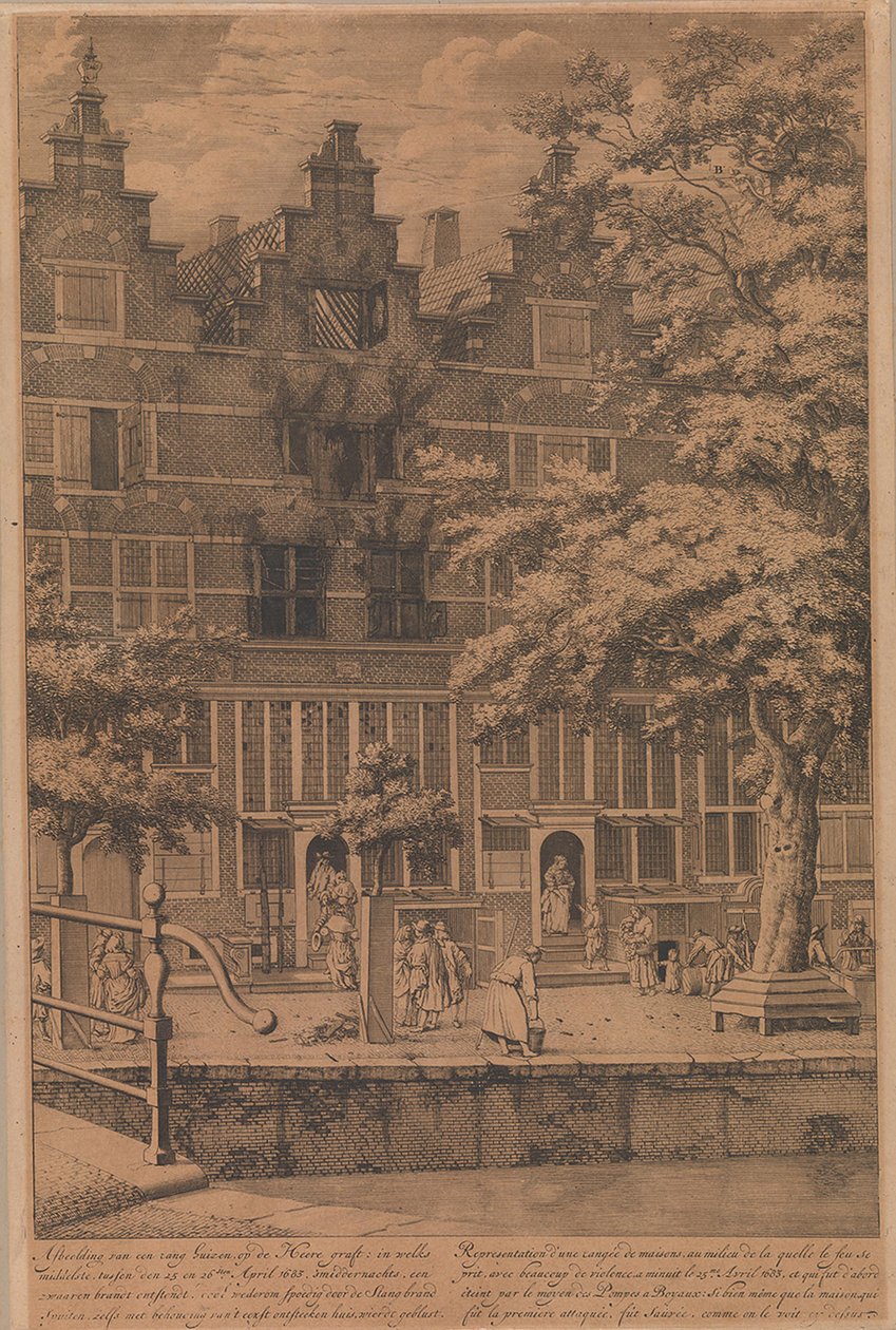 Heerengrachtin palon sammuttaminen (25.–26. huhtikuuta 1683) tekijältä Jan van der Heyden