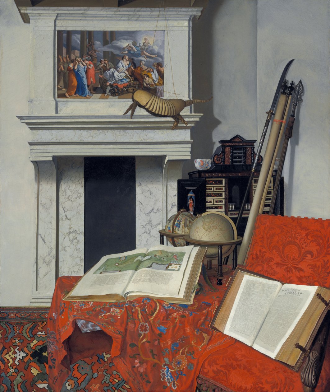 Stillife lajikkeineen (huoneen nurkassa) tekijältä Jan van der Heyden