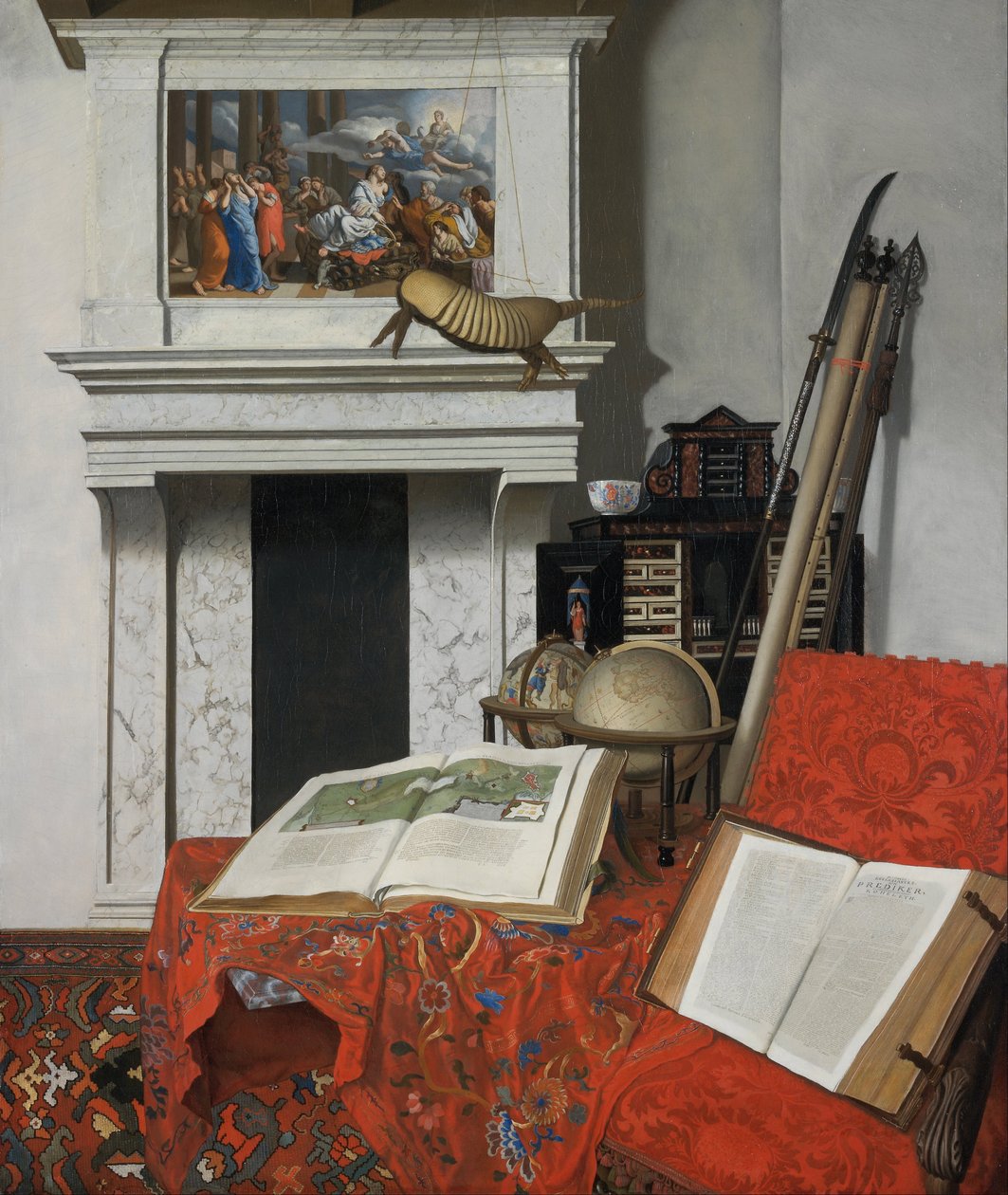Stillife lajikkeineen (huoneen nurkassa) tekijältä Jan van der Heyden