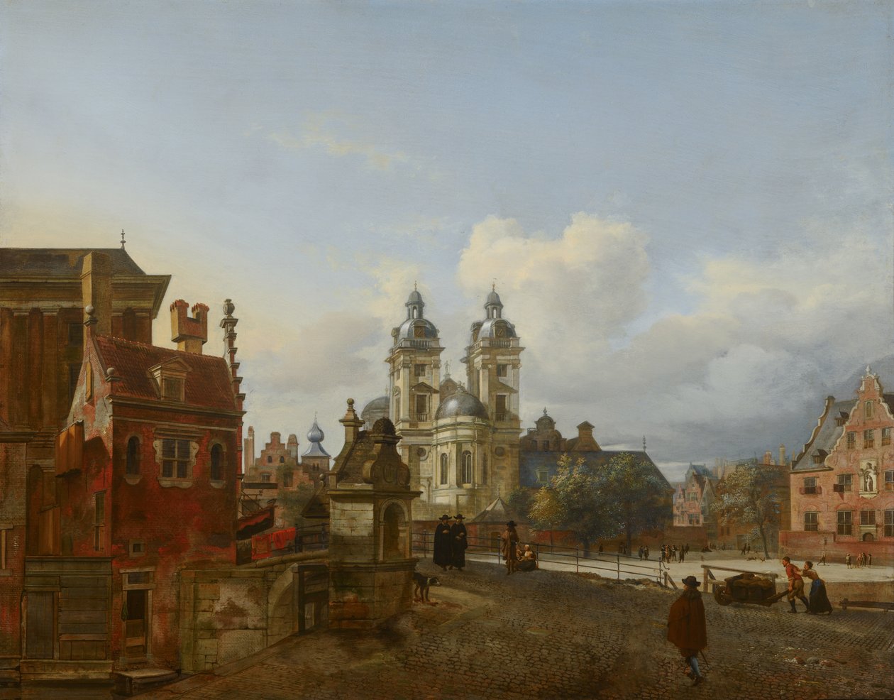 Pyhän Andreaksen kirkko Düsseldorfissa tekijältä Jan van der Heyden
