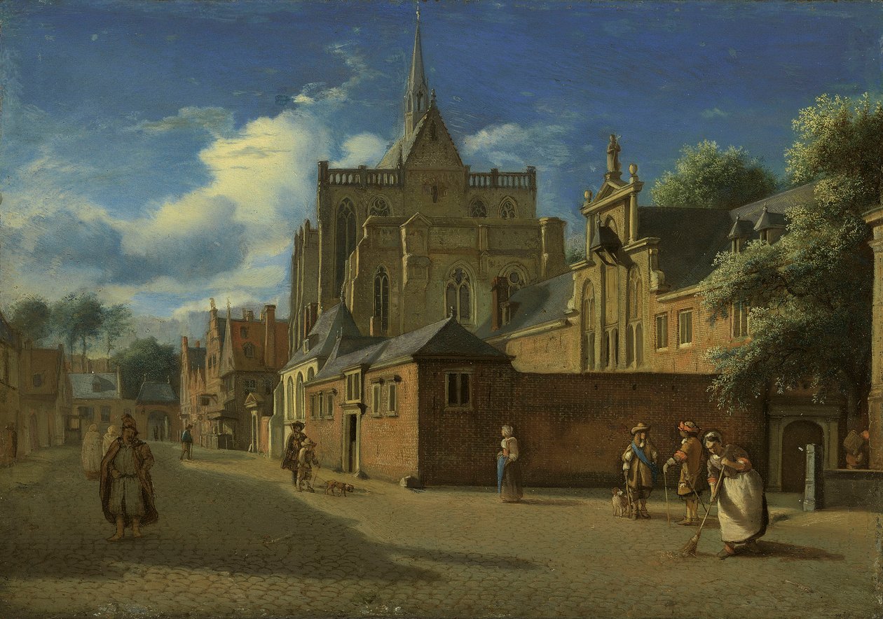 Dom ja Domhof, Köln tekijältä Jan van der Heyden
