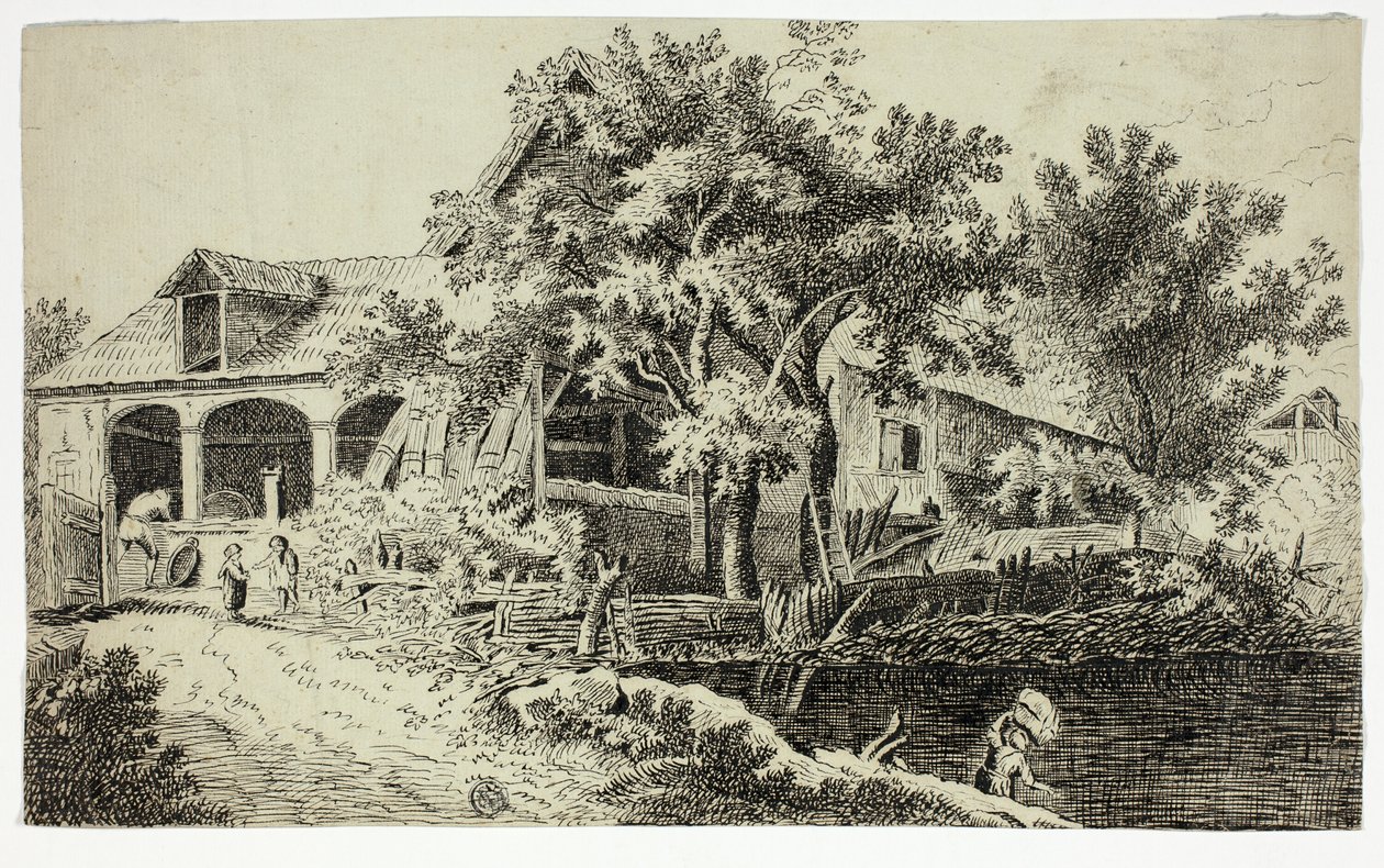 Mill by the Stream tekijältä Jan van der Straet