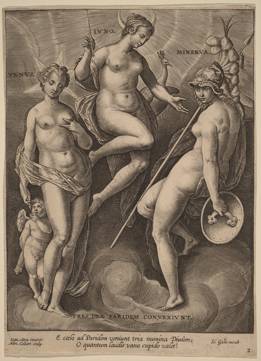 Venus, Juno ja Minerva tekijältä Jan van der Straet