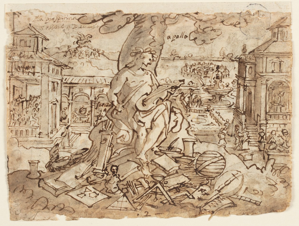 Apollo (kirjeet) tekijältä Jan van der Straet, called Stradanus
