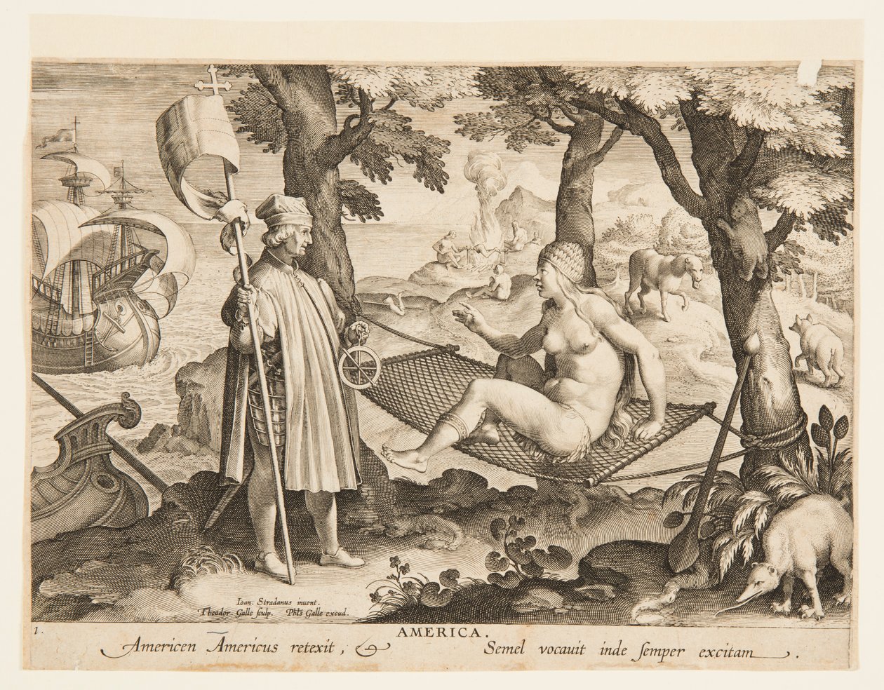 The Discovery of America, levy 1 "Nova Repertasta" (New Inventions of Modern Times) tekijältä Jan van der Straet, called Stradanus