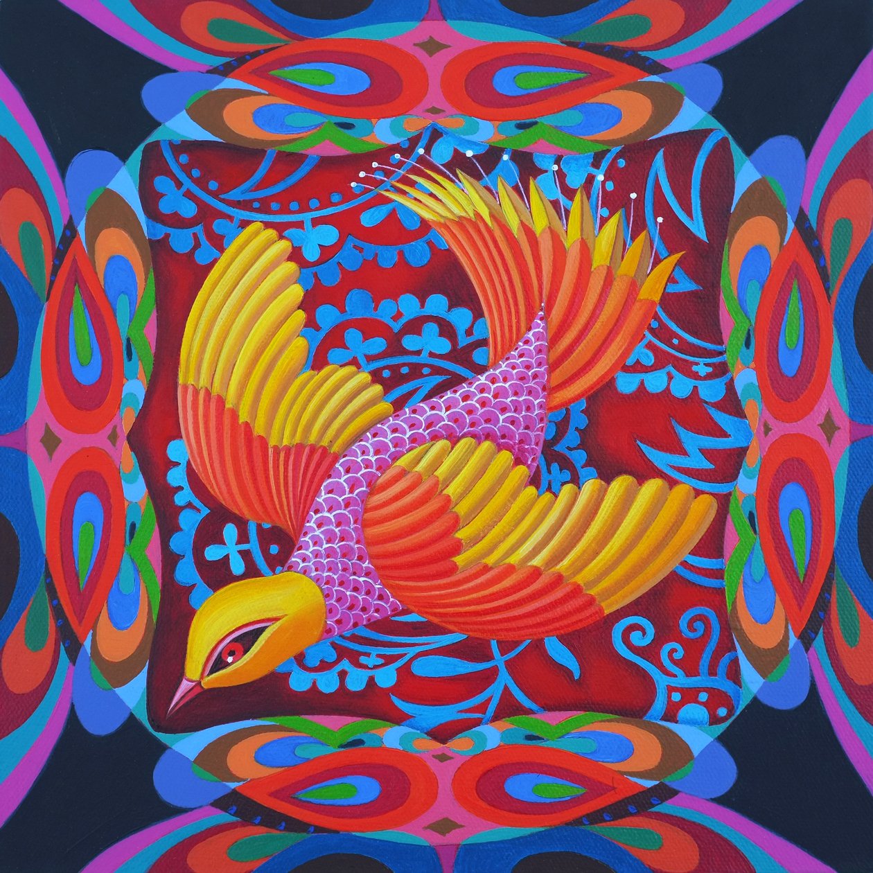 Tulinen häntälentäjä, 2012, tekijältä Jane Tattersfield