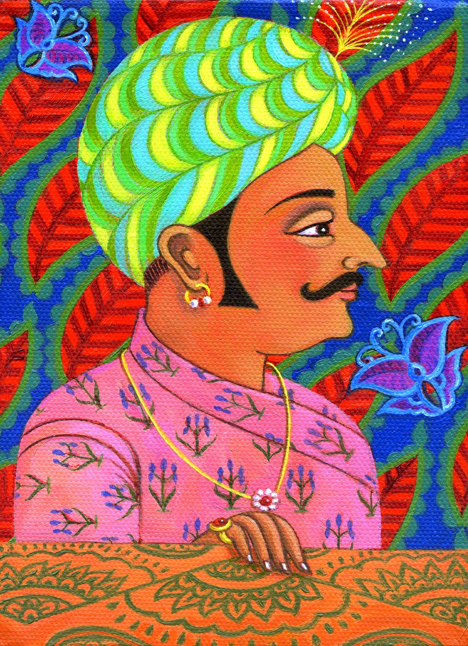Maharaja perhosten kanssa, 2011, tekijältä Jane Tattersfield