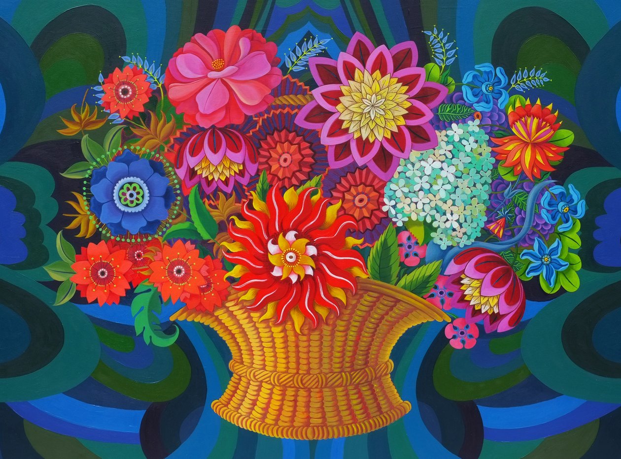 Lisää kukkia koriin, 2013, tekijältä Jane Tattersfield