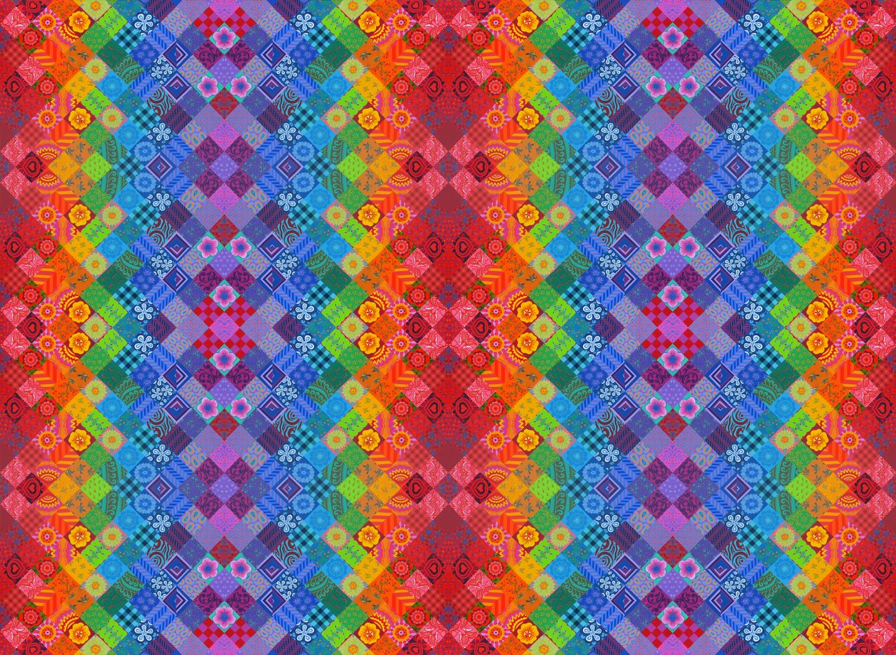 Painted Patchwork, 2013, tekijältä Jane Tattersfield