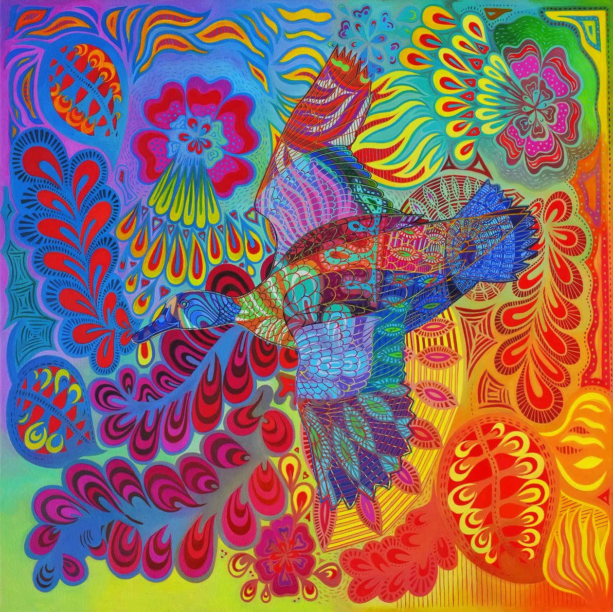 Lentävä ankka, 2013, tekijältä Jane Tattersfield
