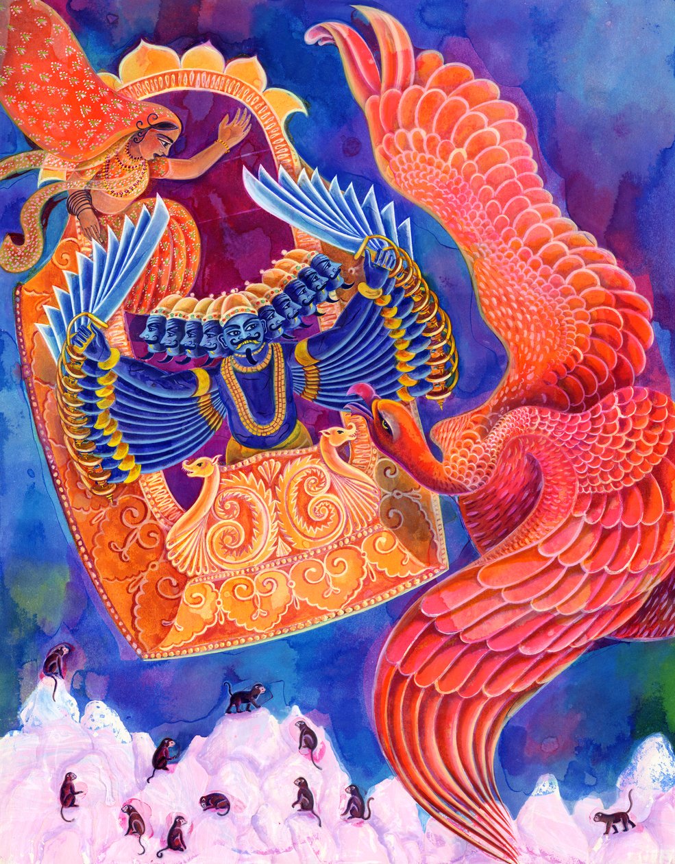 Ram ja Sita, 1999, (tussi ja guassi) tekijältä Jane Tattersfield