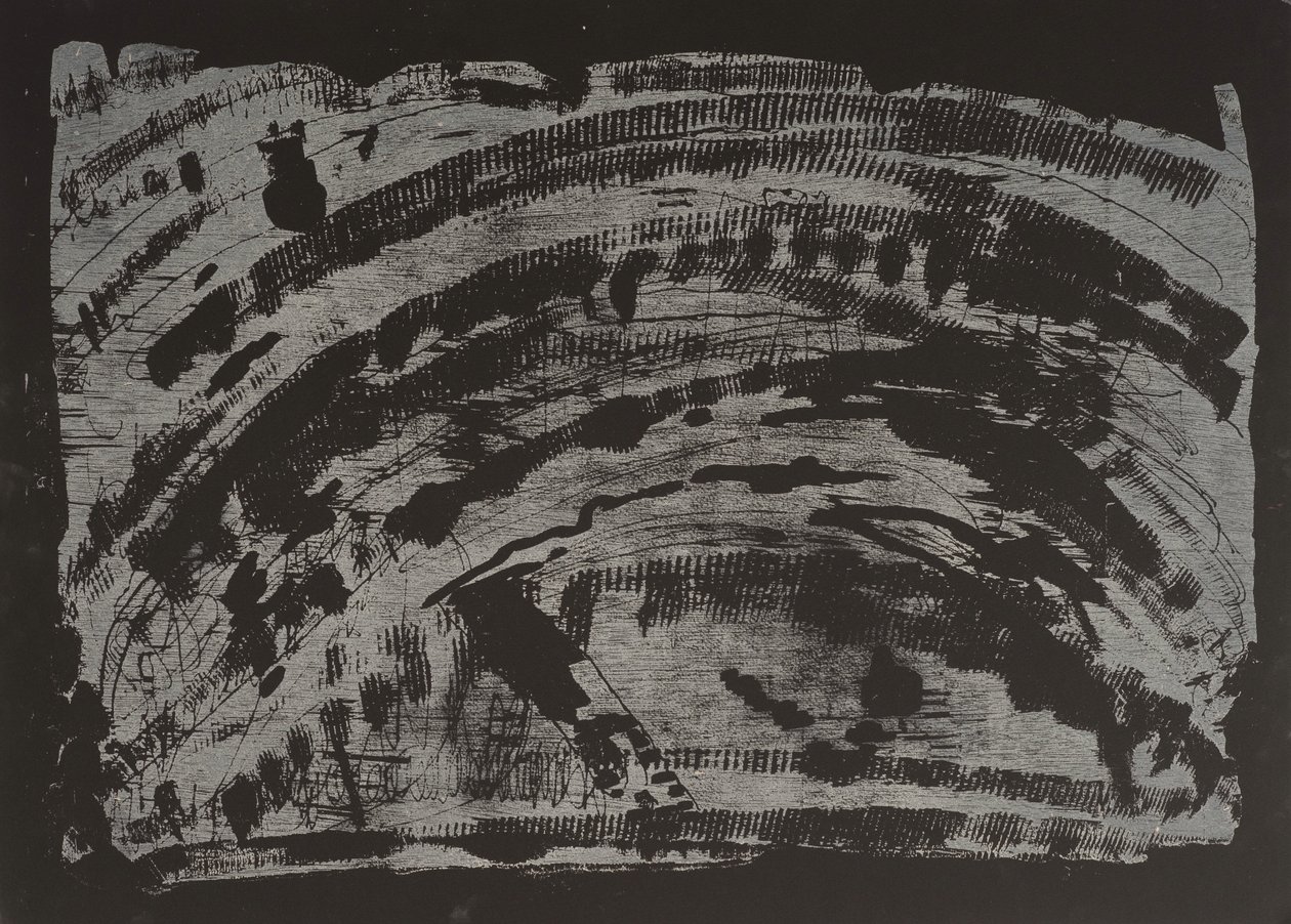Poisoned Earth II, 2013 (moottorisaha puupiirros) tekijältä Janet McKenzie