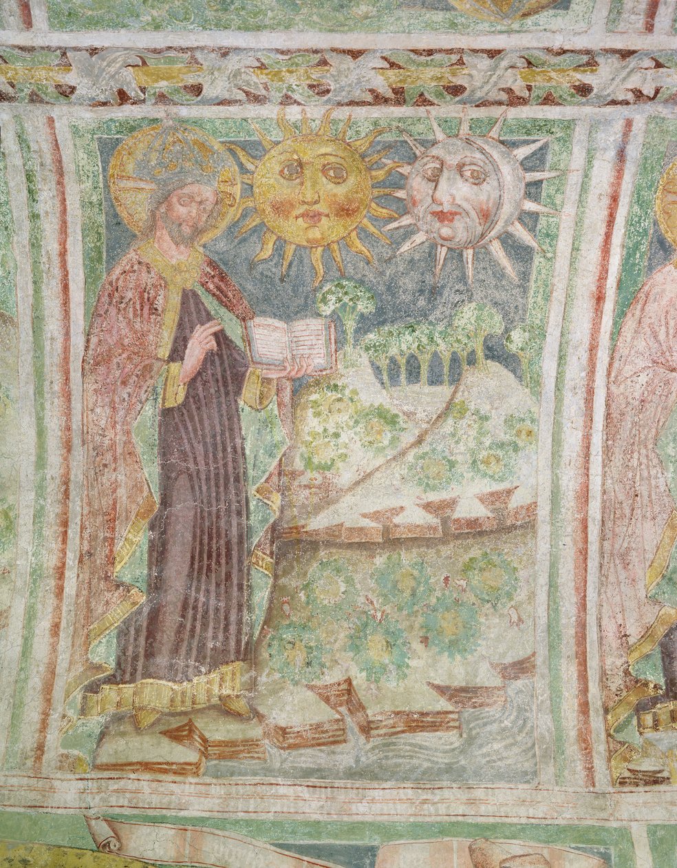 Auringon, kuun ja tähtien luominen, 1490 tekijältä Janez Kastav