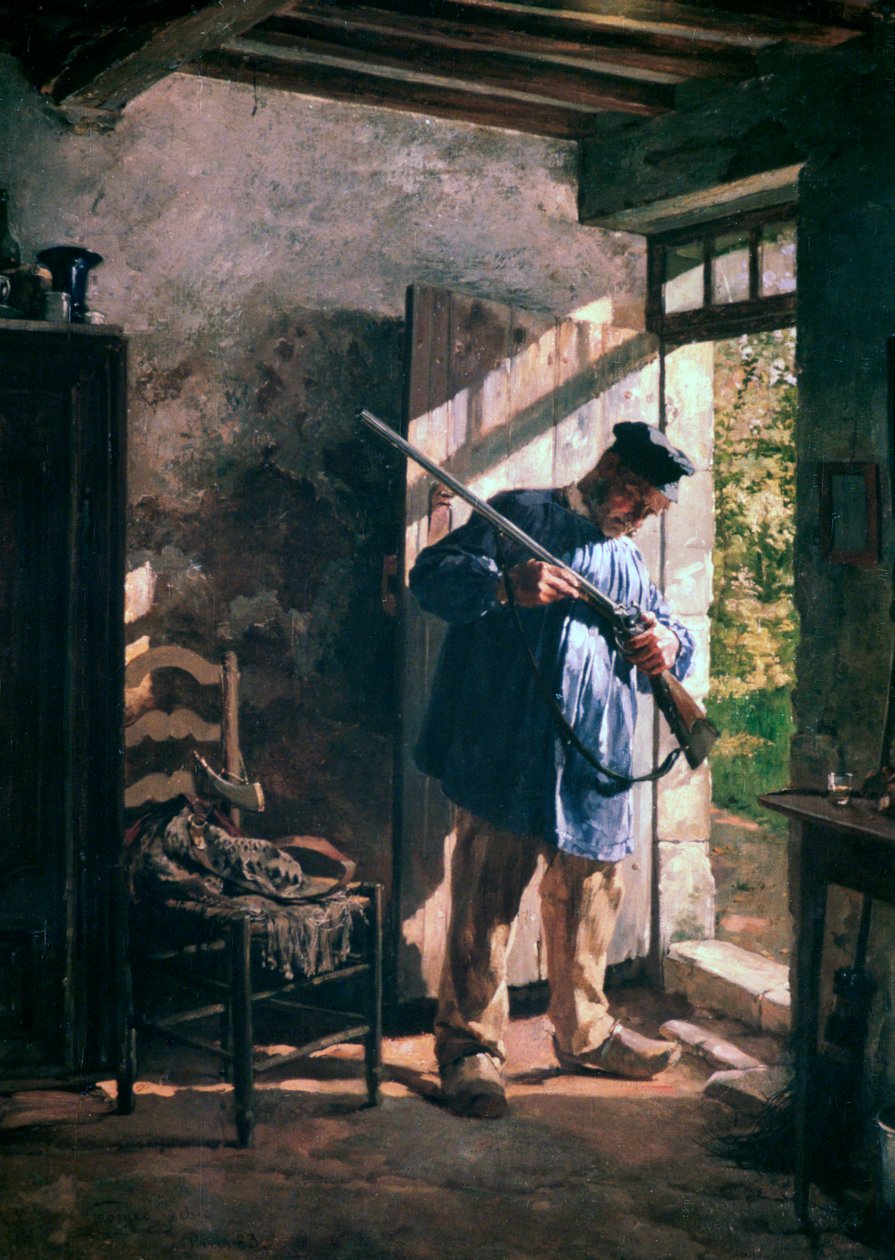 Ennen metsästystä, 1883 tekijältä Janez Šubic