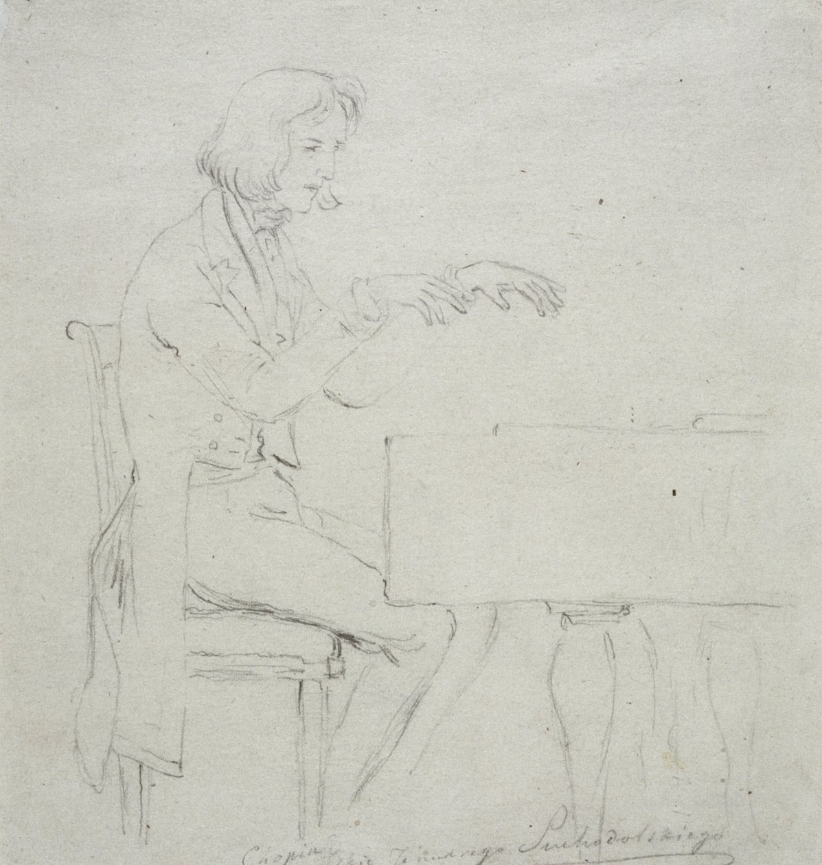 Frederic Chopin (1810-49) flyygelissä tekijältä January Suchodolski