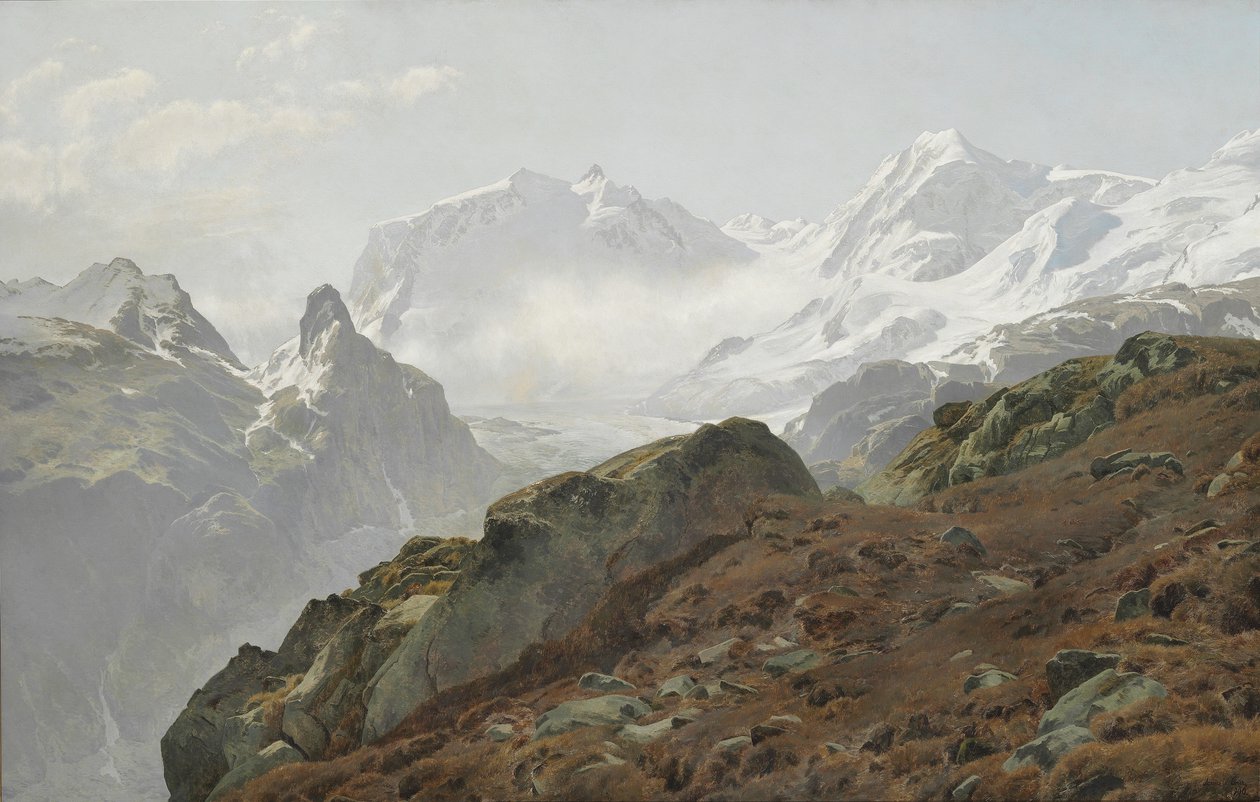 Monte Rosa. Aamu Korkeilla Alpeilla tekijältä Janus La Cour