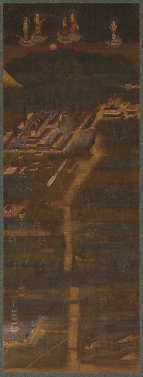 Kasuga-pyhäkkö Mandala tekijältä Japan, Kamakura period