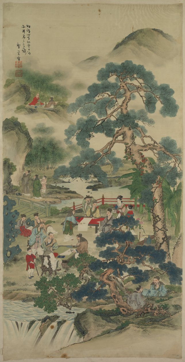 Kiinan viisaat puutarhassa tekijältä Japan, Meiji period