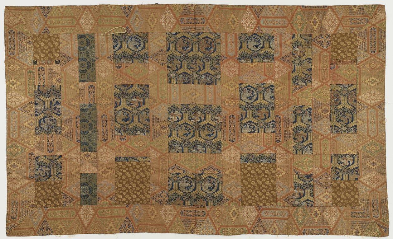 Buddhalaisten munkkien viitta, paikkattu; kesa ??, Edo-kausi, 1615-1868 (silkki) tekijältä Japanese School