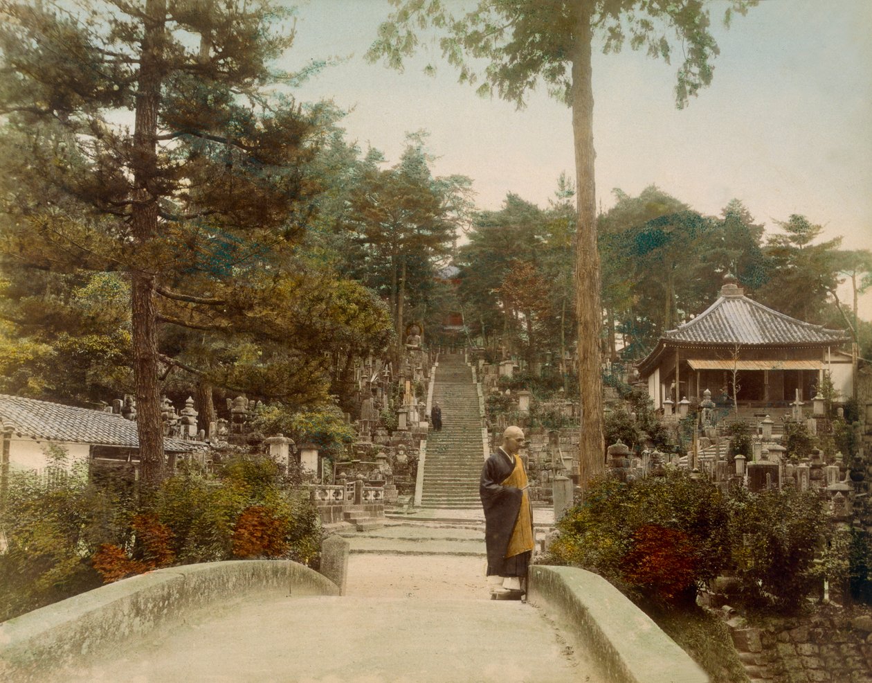 Kurodani Graves, Kioto, 1890-luku. tekijältä Japanese Photographer