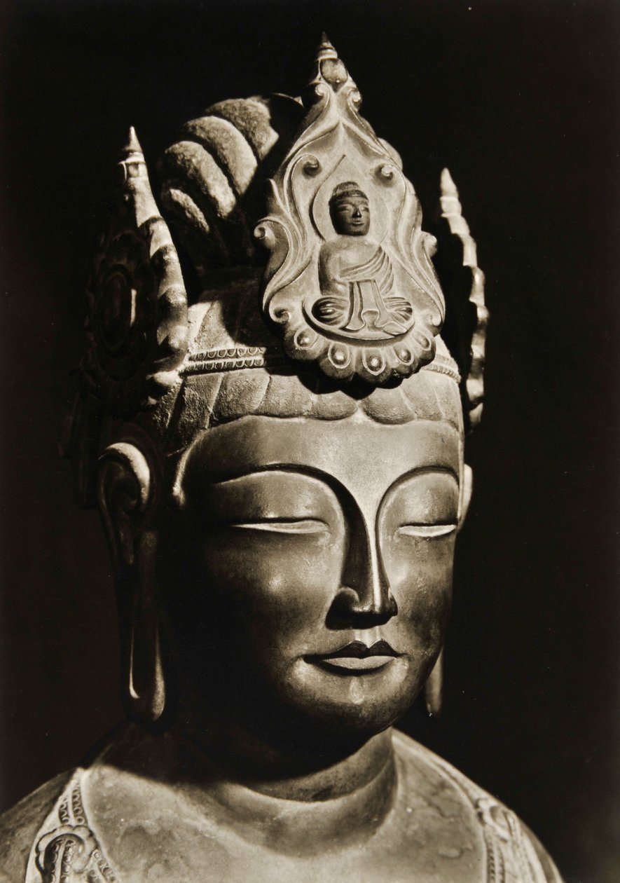 Unelma ero Kan-on f rom te air ry kaudelle d, odotustilassa, Japanille, 1950 tekijältä Japanese Photographer