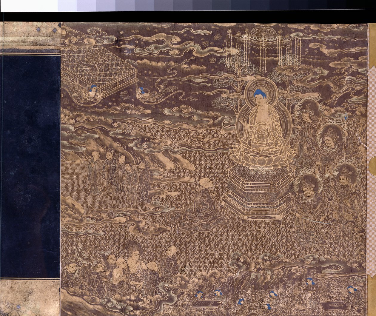 Pienoismalli Lotus Sutra -käsirullalla tekijältä Japanese School