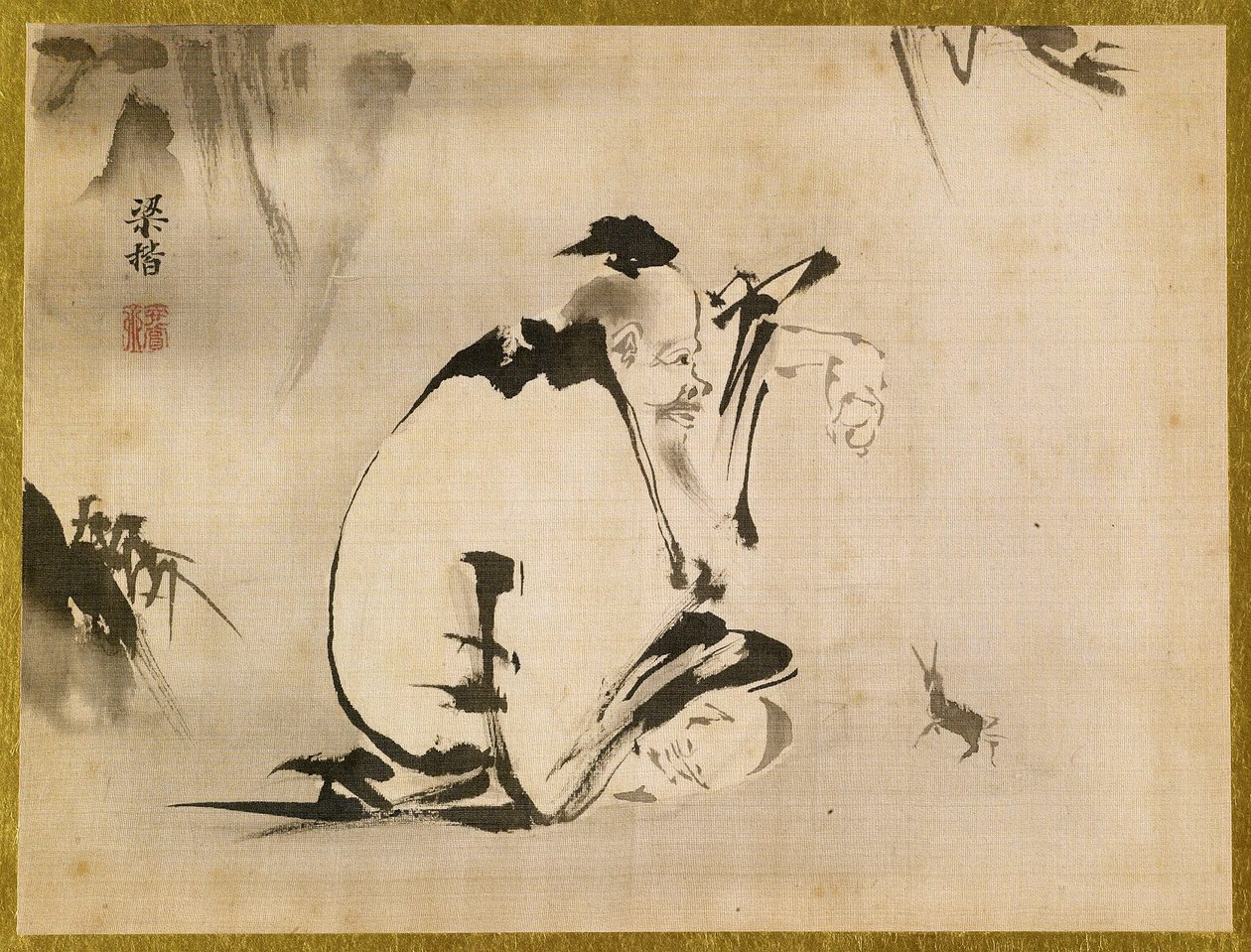 Taolainen kuolematon, n. 1816-28 (muste ja värit silkillä) tekijältä Japanese School