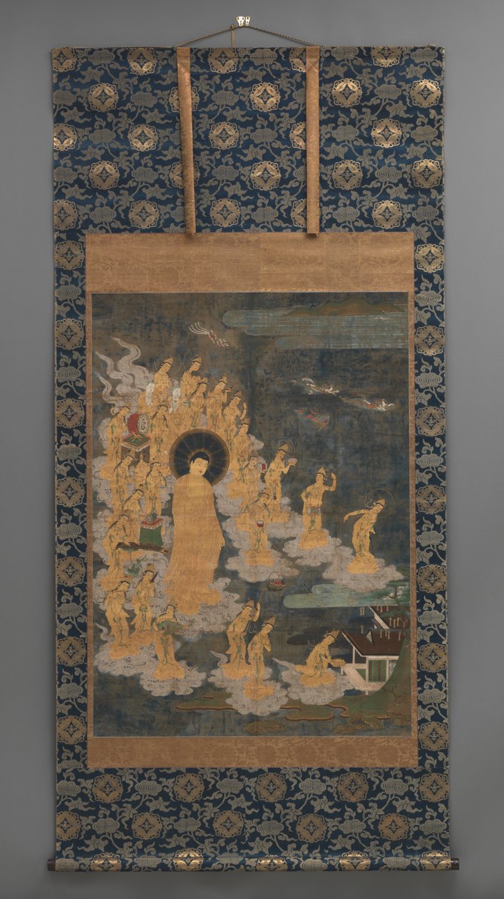 Amida ni Jugo Bodhisattva Laigo Figuuri tekijältä Japanese School