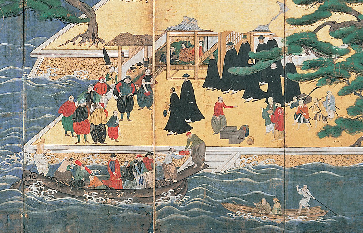 Eteläbarbaarien saapuminen tekijältä Japanese School