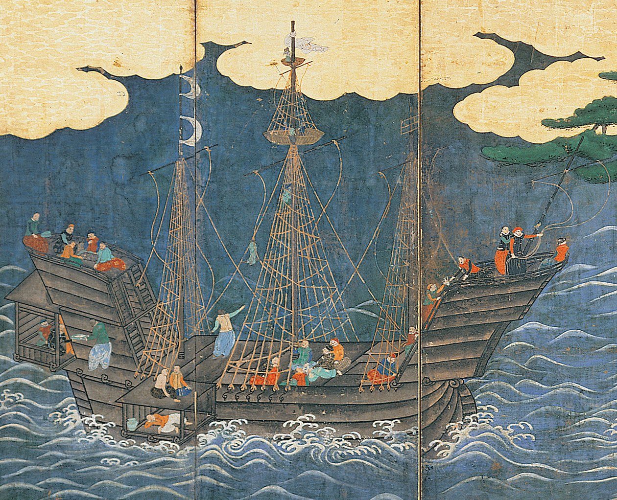 Eteläbarbaarien saapuminen tekijältä Japanese School