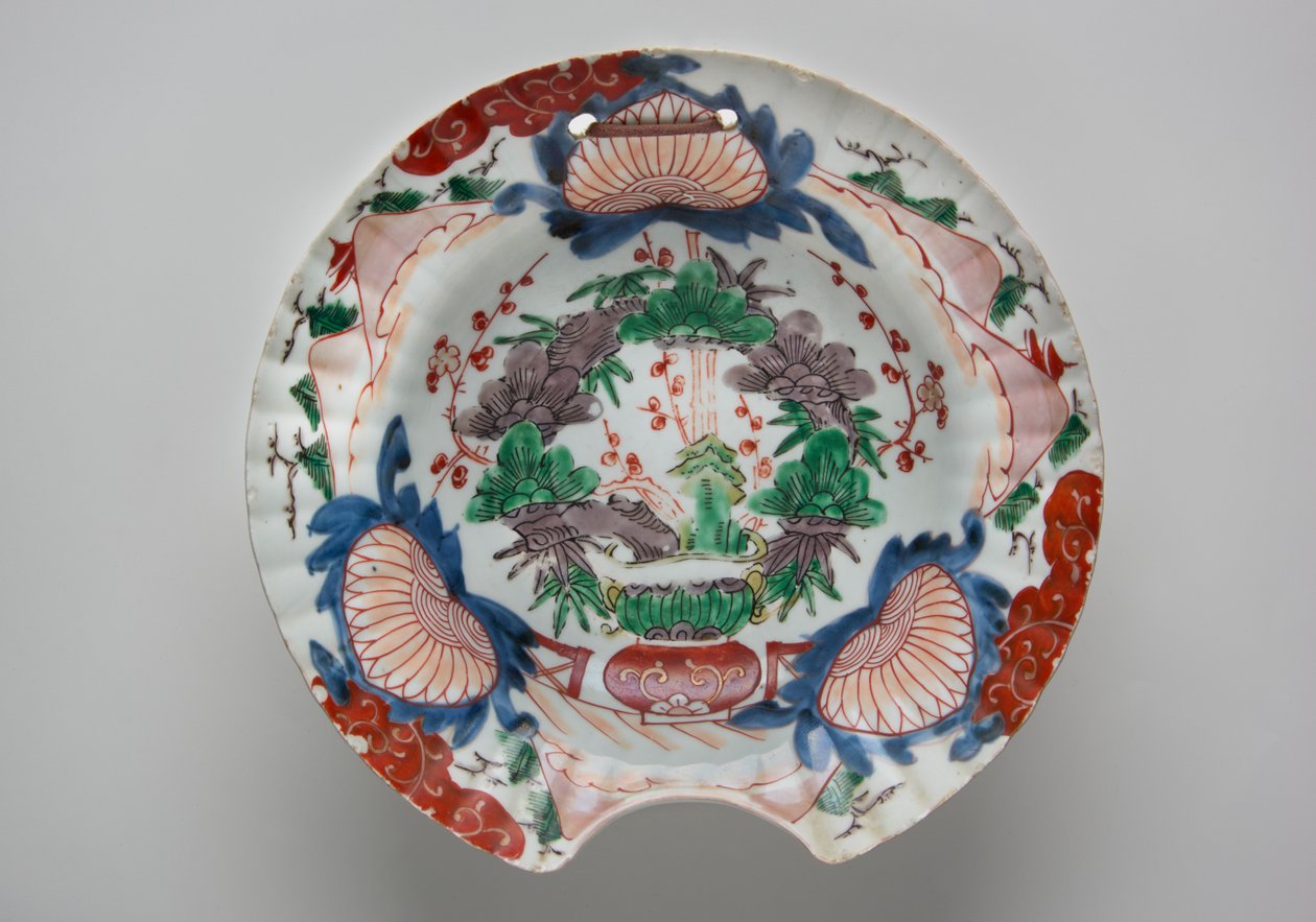 Parturikulho, 1700-luvun loppu (Arita-astiat, posliini, jossa aluslasituksen sininen ja overglaze emali) tekijältä Japanese School