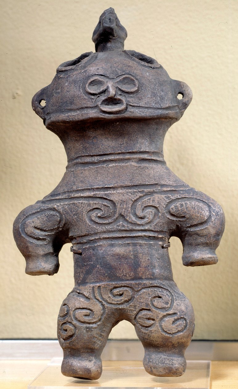 Dogu-patsas Japani, korkeus 20 cm, neoliittinen, Jomon-kausi tekijältä Japanese School