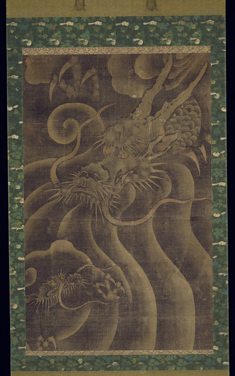 Dragon (muste ja väri silkillä) tekijältä Japanese School