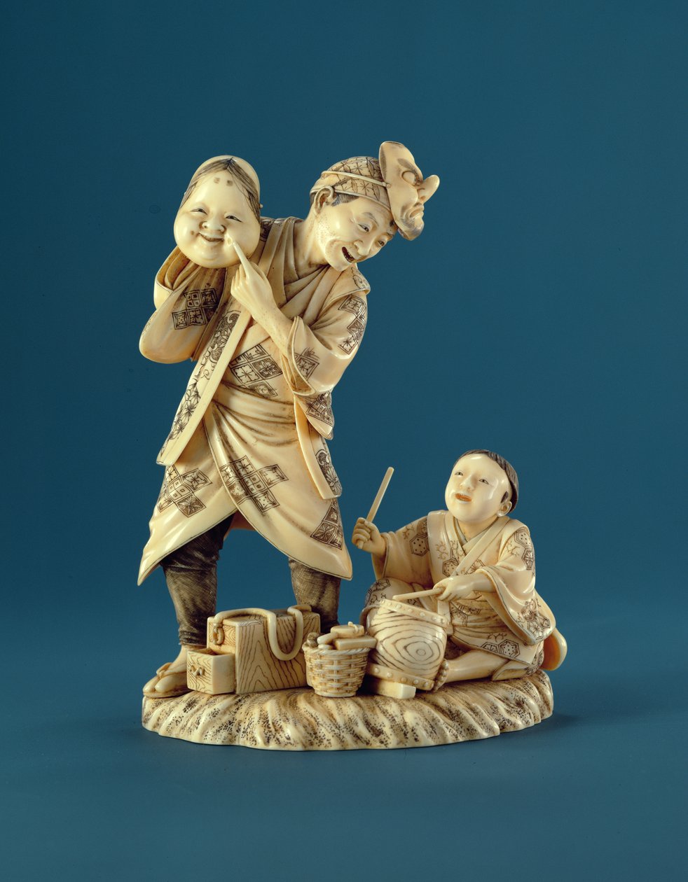 Entertainer, Okimono, Meiji Period tekijältä Japanese School