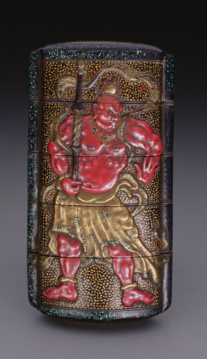 Inro koristeltu Niolla, Edo-kausi (1615-1868) japanilainen (lakka) tekijältä Japanese School