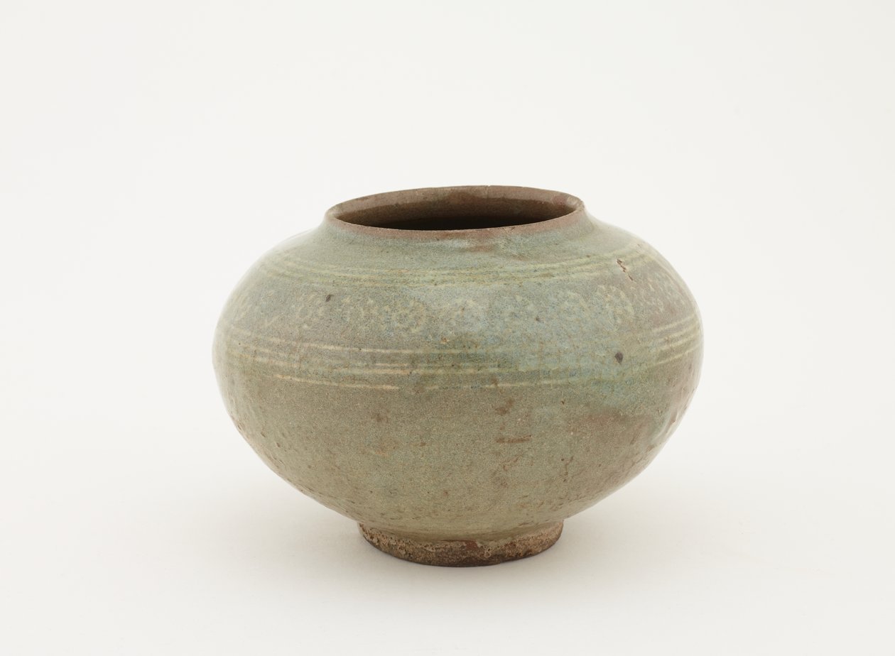 Purkki leimatulla ja upotekoristeella, 1610-1630 tekijältä Japanese School