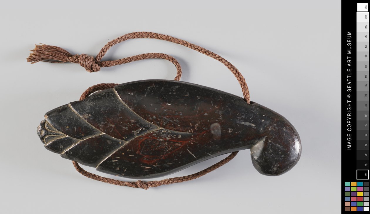 Jizai (vedenkeittimen pidike), 1700-luvun alku (puu) tekijältä Japanese School